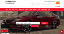 Desktop Screenshot of gatewaytoyota.ca