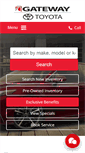 Mobile Screenshot of gatewaytoyota.ca