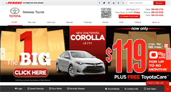 Desktop Screenshot of gatewaytoyota.com